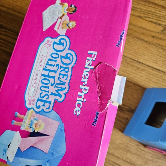 Vintage Fisher Price Dream Dollhouse Family Camping Tent - Picture 6 of 7
